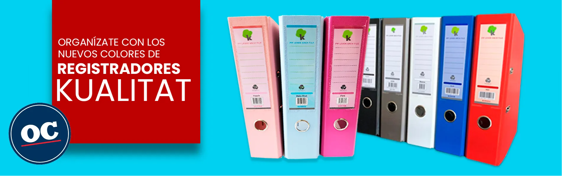 Organízate con los nuevos colores de registradores KUALITAT - Office City